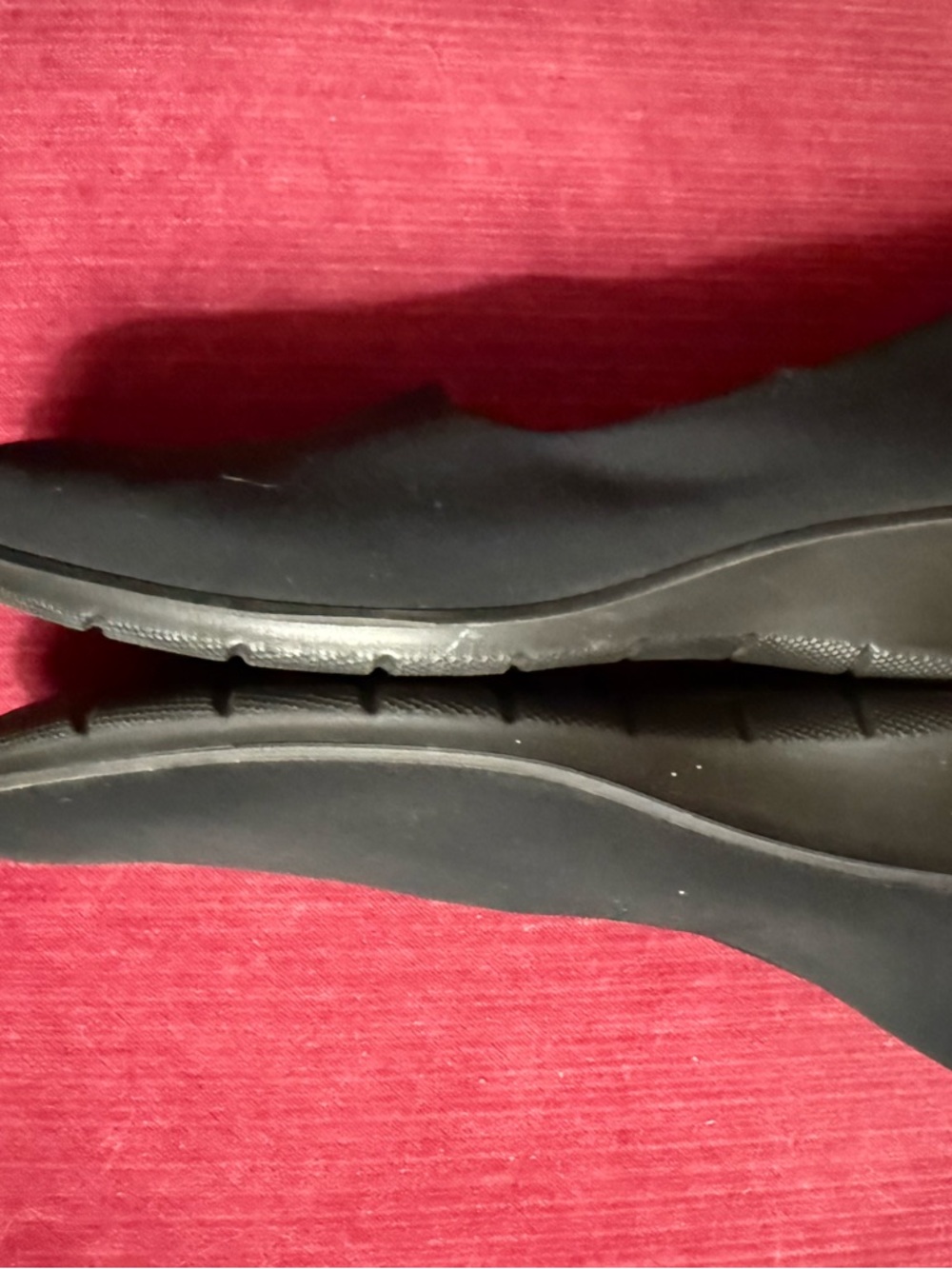 Ecco Black Slip-On Comfort Flats - Picture 5 of 10